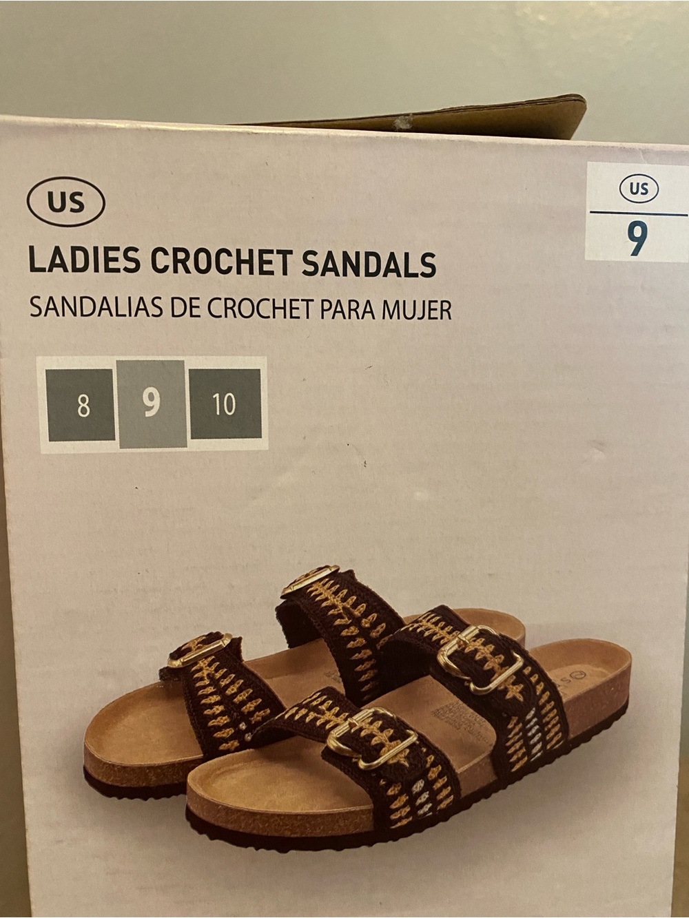 Crochet sandals
